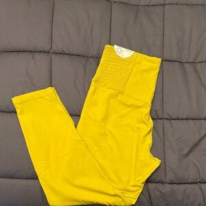 Aerie Offline 7/8 Bright Yellow Leggings
